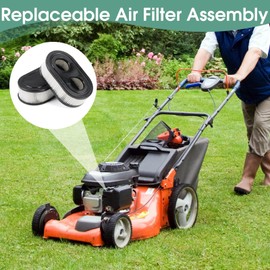 Lawn Mower Air Filter with Spark Plug, Air Filter Lawn Mower Spark Plug F6TC Lawn Mower Filter Replace Compatible with Briggs Stratton Engines 798452 593260 Engines 5432 5432K