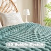 NEWCOSPLAY Throw Blanket for Couch Light Teal Super Soft Flannel