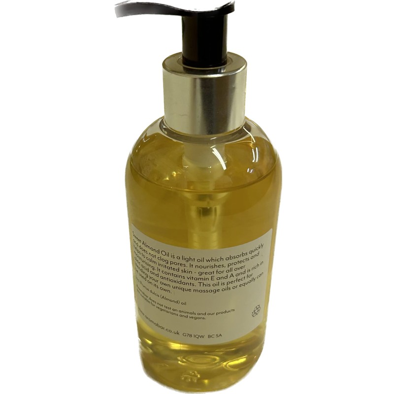 Sweet Almond Oil 250ml Pump Dispenser Aromatherapy Carrier 100% Pure