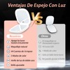 Espejo de Bolsillo con Luz LED, Espejo con Luz Portatil,