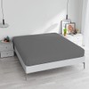 Max Color Fitted Sheet, Smoky Grey, Double 170x200 cm