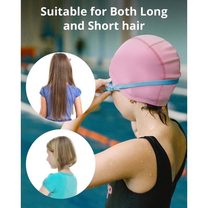 Fabric Swimming Cap Kids (4-10 Years) – Comfortable, Durable &