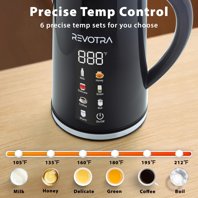 1.7L Electric Kettle, Stainless Steel Interior, 1500 Watt, Fast Boiling