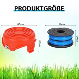 Yweller A6441 A6441-XJ A6442 Grass Trimmer Cover Spool Cover for Black+Decker GL315, GL337, GL350, GL650, GL655, GL656, GL660, GL670, GL680, GL687, GL5530, Pack of 2 High Quality Spinning cover