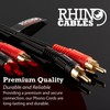 rhinocables 2-Male to 2-Male Gold RCA Audio Cables - Dual