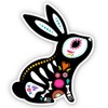 GT Graphics Express Bunny Mexican Cute Sugar Skull - Vinyl