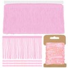 Mardatt Pink Fringe with Sequin Trim Kit, 4 Inch x