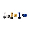 RnR Spares Number Plate Screws Pack of 6 Yellow White