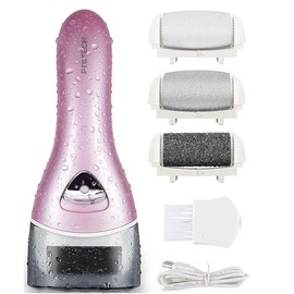 Portable Electronic Foot File Pedicure Tools, Electric Feet Callus Removers Rechargeable, Professional Pedi Feet Care Perfect for Dead,Hard Cracked Dry Skin Ideal - Color: White