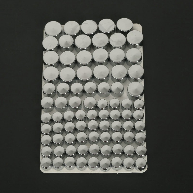 XFMT 83pcs Chrome Engine Full Bolt Cover Caps Kit Compatible