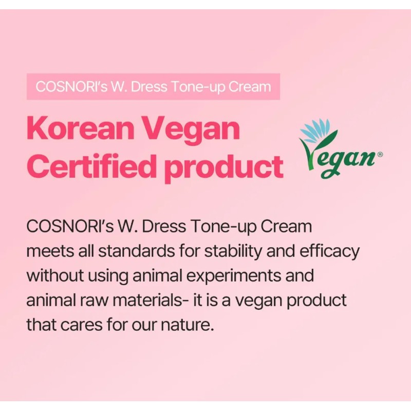 Cosnori Whitening Dress Cream 50ml Tone-up Aclarante Kbeauty