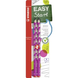 Handwriting Pencil - STABILO EASYgraph - Right Handed - Pink - 2pcs - B