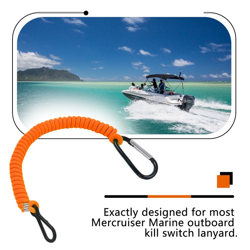 AFEISOL Boat Key Lanyard Fit Most Marine Outboard Replace 8M0092850