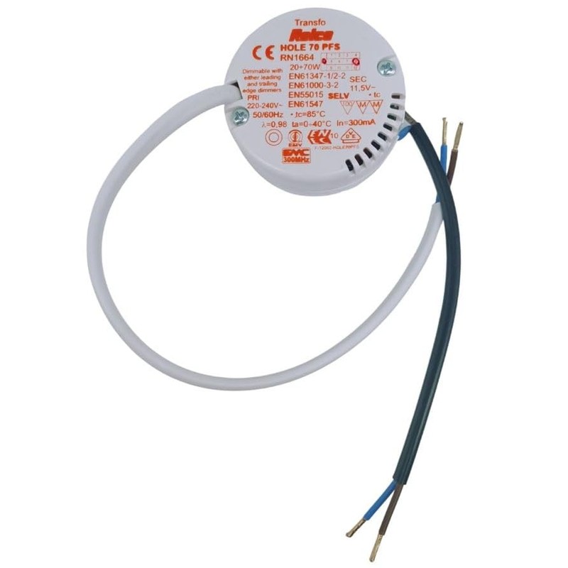 Relco Group NV Mini Transformer Round 20-70 W Diameter 53