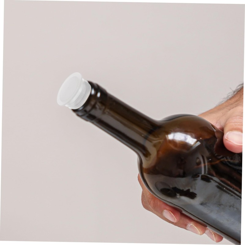 LABRIMP 100pcs Clear Plastic Stoppers for Wine Bottles Shaker Plugs