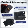 Gosknor 2pcs Windshield Washer Nozzles, Plastic Adjustable Windscreen Wiper Nozzle