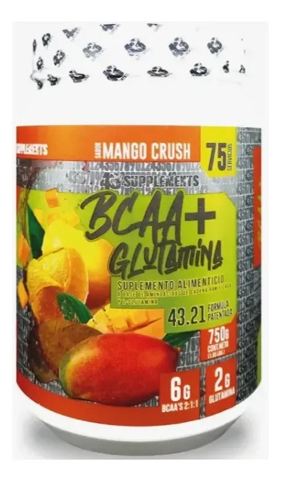 Bcaa Glutamina 43.21 Supplements Mango Crush 750g