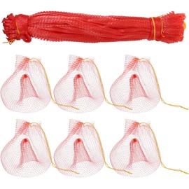 Lurrose 50 Bolsas De Malla Para Verduras Y Frutas Bolsa De Almacenamiento Reutilizable Y Transpirable Para Sandía Jardín Huerto Mercado Y Cocina