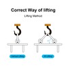 sourcing map Lifting Eye Bolt, 1 Set M10x150mm Eye Bolt