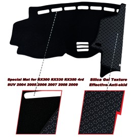 KEEGTBOX - Funda protectora para salpicadero, compatible con Lexus RX300 RX330 RX350 4rd SUV 2004 2005 2006 2007 2008 2009