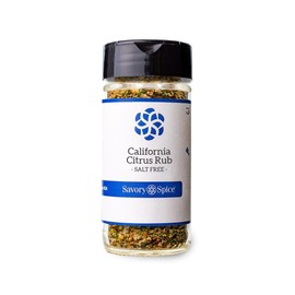 Savory Spice California Citrus Rub - Salt-Free Seasoning Blend for Chicken & Pork | Saltless Citrus Dry Rub for Grilling & Roasting (1 Cup Bag - Net: 3.5 oz)