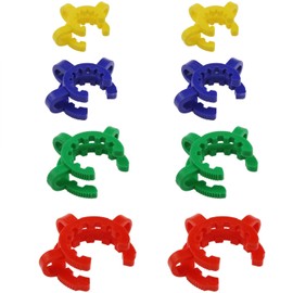 AYLIFU 8PCS Lab Keck Clips Plastic Joint Clips for Glass Standard Conical Interface Joint Clamp 14mm 19mm 24mm 29mm 4 Sizes