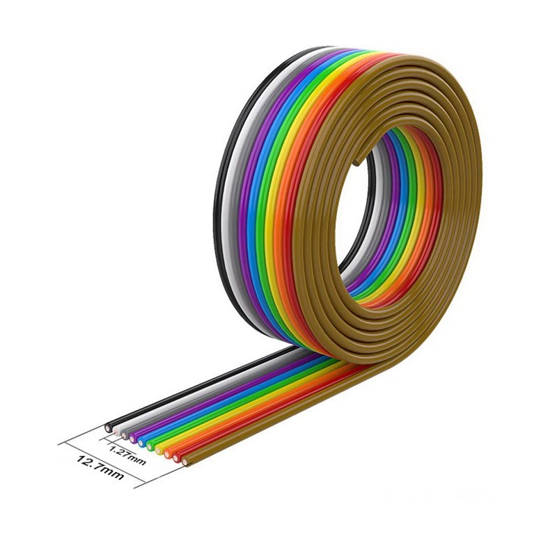 CEAoki Jump Wire, 10 Pieces, Breadboard Jumper Wire, Multicolored Dupont
