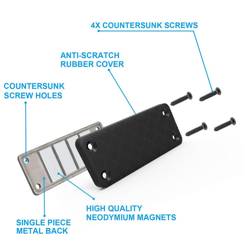 Rubber Coated Magnetic Gun Mount for Handguns Airguns Rifle and