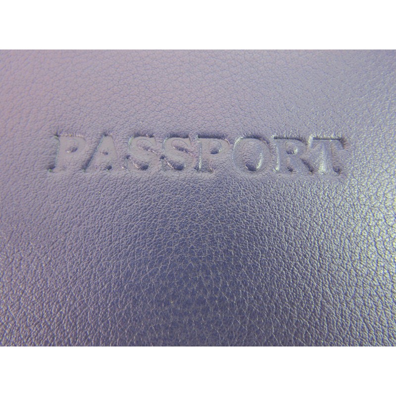 Premium Quality RFID Blocking Passport Holder (Purple)