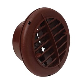 Valterra A10-3352VP Rotating/Dampered Heating and A/C Register - 4" ID x 5-1/2" OD, Brown