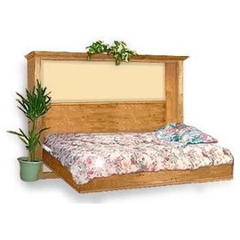 Deluxe Side / Horizontal Murphy Queen Wall Bed Project Plans, Design #3DLX2