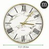 mDesign Modern Stylish Wall Clock for The Office, Bedroom, Kitchen,
