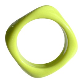 PINK TOWN ​​Chunky Multicolor Acrylic Bangle,Vintage Irregular Large Square Bracelet Resin Plastic Candy Bangle Bracelet Geometric Polygon Transparent Bangle Statement Y2K Bracelet for Women, Large,