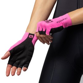 Alé Cycling Unisex Velocissimo Crono Summer Gloves, Fluo Pink/Black, XL