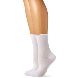 Camano Women's Socks (Pack of 2), White (White 0001)