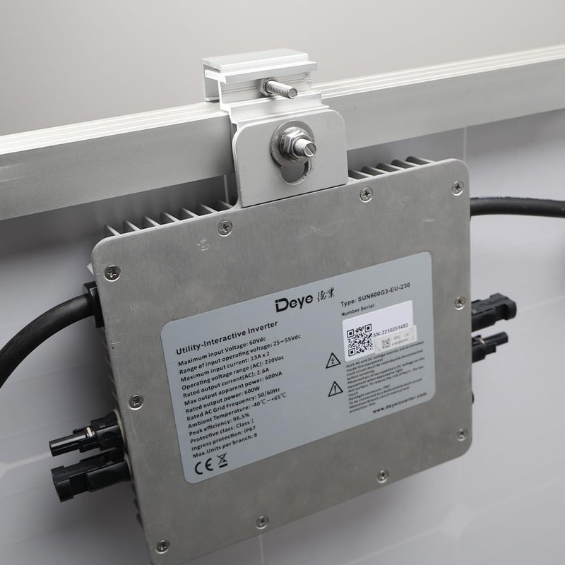 Offgridtec Mounting Clamp Black for Micro Inverter Solar Panel 28-50