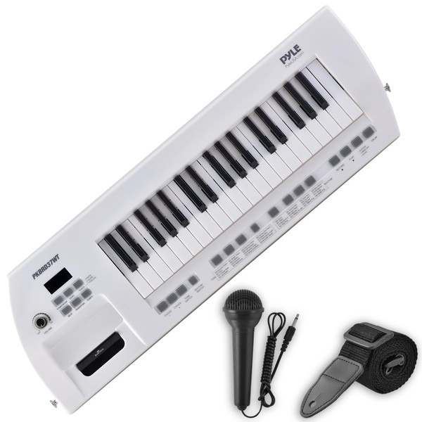 Pyle Electric Piano, 37-Key Music Keyboard, Built-in Stereo Speakers, Rechargeable