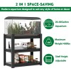 Aquarium Stand Metal 3 Tier Rack 20-30 Gallon Adjustable Heavy