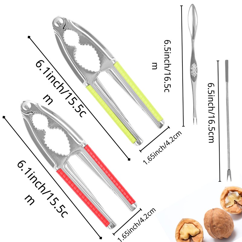 8 Pcs Nut Crackers for All Nutcracker Seafood Tools Walnut