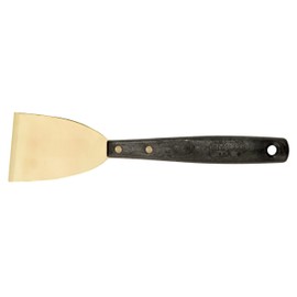 Hyde Tools 12055 3-Inch Brass Chisel Scraper with Long Handle