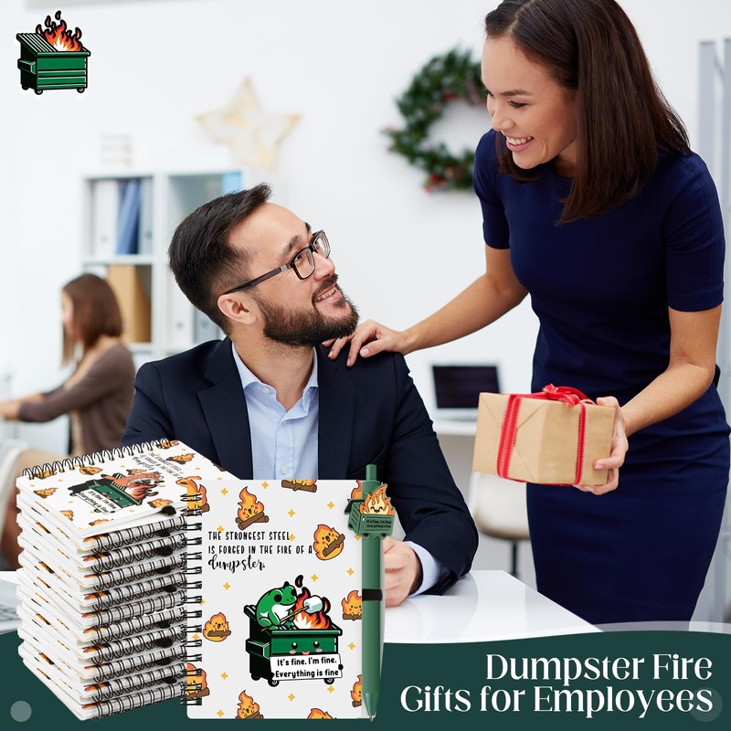 Resurhang 60 Pcs Employee Appreciation Dumpster Fire Gifts Dumpster Fire
