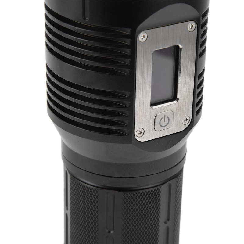 Strong Light Flashlight Digital Display Rainproof Rechargeable Flashlight for Camping