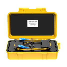 Aswalling Fiber Rings Fiber Optic OTDR Launch Cable Box 2km Dead Zone Eliminator SC/UPC-SC/UPC