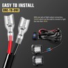 RIGIDON 2PCS 15W LED Light Bar with Wiring Harness kit,4Inch