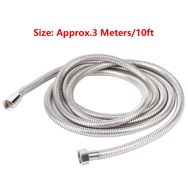 3 Meters Shower Hose, Explosion-Proof Premium Stainless Steel Handheld Shower