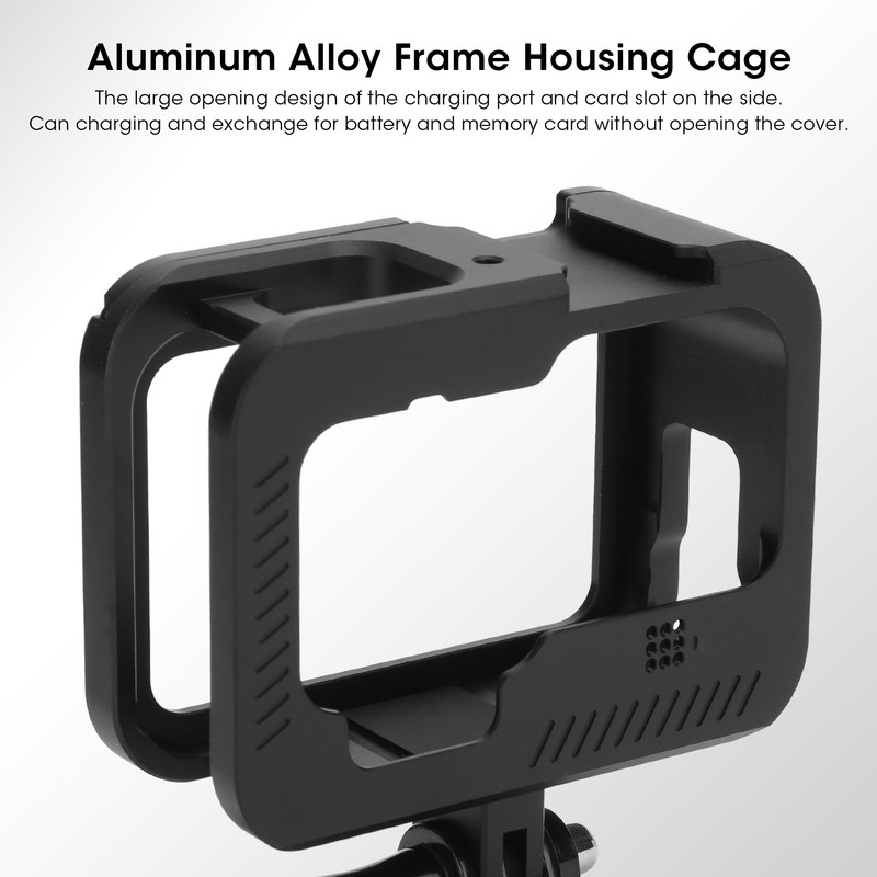 Aluminum Alloy Frame Housing Cage for GOPRO HERO 9 Action