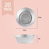 PLASTICPRO 6.5'' Inch Round Tin Foil Pans Disposable Aluminum, Freezer