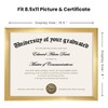 upsimples Certificate Frame with High Definition Glass, 8.5 by 11