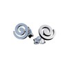 Fly Style Ear Studs 316L Stainless Steel Spiral 6 or