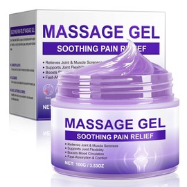 Massage Gel for Joint Activities Throughout The Body, Joint Pain Gel for Back, Muscles, Feet, Knees, Neck and Shoulders - Muscle Rub Rich in Natural Extracts 100g